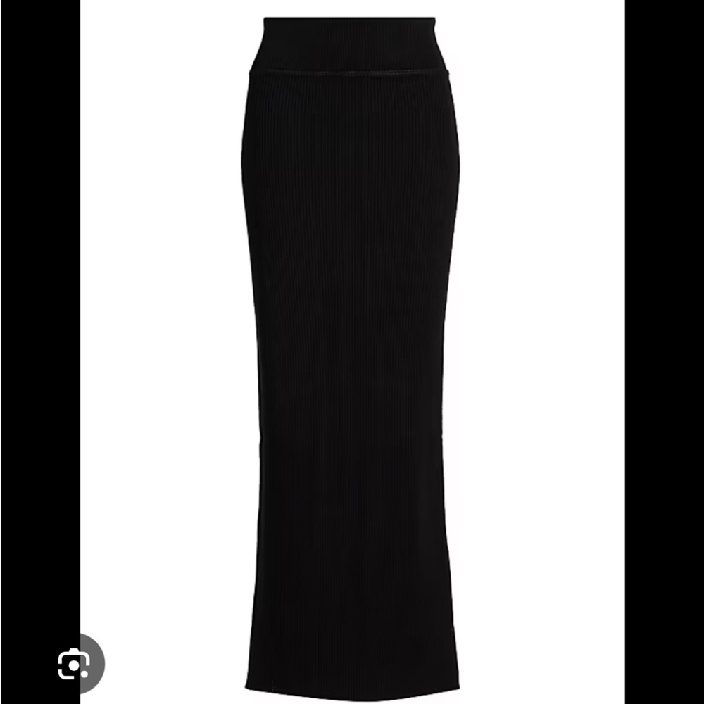 Olive and oak black maxi bodycon skirt